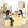 Costway 3 Piece Kids Wooden Table & Chair Set Children Multipurpose Homeschool Furniture -Costway GUEST c9853385 95d6 4f0c a9ac 21bdf8a46c7e