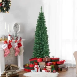 Costway 5'/6'/7'/8' /9' PVC Artificial Pencil Christmas Tree Slim Green 18 Costway 5'/6'/7'/8' /9' PVC Artificial Pencil Christmas Tree Slim Green -Costway GUEST c9ce9bbd 453f 4b78 877a 80365a42797b