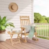 Costway 2PCS Patio Wooden Rocking Chair Bistro Set High Backrest W/Folding Side Table -Costway GUEST c9cf711c 8035 4a2a 9511 152ed7bb35d6