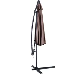 Costway 10' Hanging Umbrella Patio Sun Shade Offset Outdoor Market W/t Cross Base Tan 15 Costway 10' Hanging Umbrella Patio Sun Shade Offset Outdoor Market W/t Cross Base Tan -Costway GUEST ca111e9b ac5e 4132 9594 5b242b41bf6c