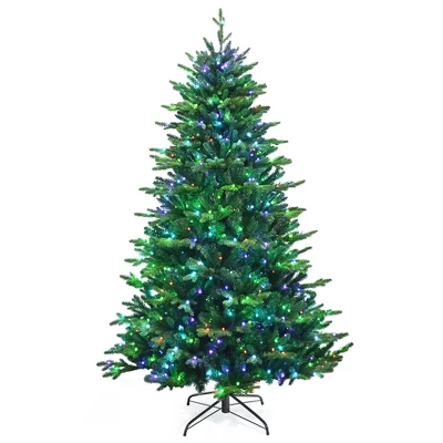 Costway 6ft7ft8ft App-Controlled Pre-lit Christmas Tree Multicolor Lights W/ 15 Modes 13 Costway 6ft7ft8ft App-Controlled Pre-lit Christmas Tree Multicolor Lights W/ 15 Modes - Image 11