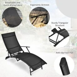 Costway 2PCS Patio Folding Lounge Chair Chaise Recliner Adjustable Stackable W/Armrest 20 Costway 2PCS Patio Folding Lounge Chair Chaise Recliner Adjustable Stackable W/Armrest -Costway GUEST cb11420a ae97 46cb 9084 51c7dd370689