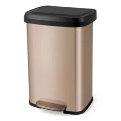 Costway 13.2 Gallon Step Trash Can Stainless Steel Airtight Garbage Bin For Home Kitchen Golden/Silver 21 Costway 13.2 Gallon Step Trash Can Stainless Steel Airtight Garbage Bin For Home Kitchen Golden/Silver -Costway GUEST cb7541dc fcc0 4ca5 8e10 ed20ee5da454