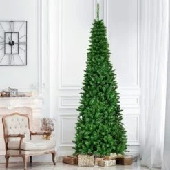 Costway 7.5ft Pre-Lit Hinged Pencil Christmas Tree 350 White Lights -Costway GUEST cbde068a d054 4812 b397 54345b6b695f