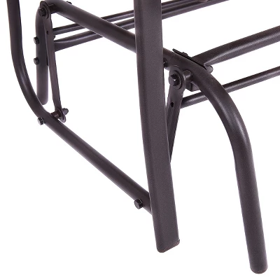 Costway Patio Glider Rocking Bench Double 2 Person Chair Loveseat Armchair Backyard 9 Costway Patio Glider Rocking Bench Double 2 Person Chair Loveseat Armchair Backyard - Image 7