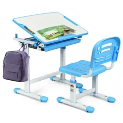 Costway Height Adjustable Children's Desk Chair Set Multifunctional Study Drawing -Costway GUEST cc5ef6b1 3427 4d6e b3a1 28a3a111bc56