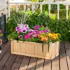 Costway Outdoor Wooden Planter Box Folding Raised Garden Plant Container W/Drainage Hole 1 Costway Outdoor Wooden Planter Box Folding Raised Garden Plant Container W/Drainage Hole -Costway GUEST cc5f4424 613b 4ee4 90b7 2dca79eba142
