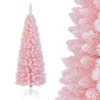 Costway 5/6/7/8 FT Artificial Pink Christmas Tree With 328/460/635/1000 Branch Tips Folding Metal Stand -Costway GUEST cd2195ef 1129 4830 ae15 f36b14397f3a