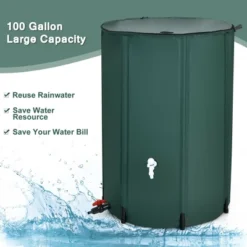 Costway 100 Gallon Portable Rain Barrel Water Collector Collapsible Tank W/Spigot Filter -Costway GUEST cd7a7c00 a9b2 456c b0d4 b9fb72f29342