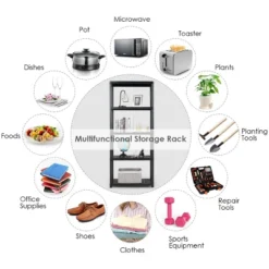 Costway 2 PCS 5-Tier 19lbs Ventilated Shelving Rack Free Standing Multi-Use Shelf Unit 16 Costway 2 PCS 5-Tier 19lbs Ventilated Shelving Rack Free Standing Multi-Use Shelf Unit -Costway GUEST ce18332f a8d8 4581 b697 f8f39b18dc37