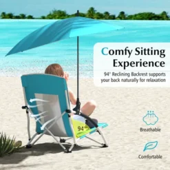 Costway 1/2 PCS Portable Beach Umbrella Chair With Hexagonal Parasol Comfy Armrest Breathable Seat Pink 17 Costway 1/2 PCS Portable Beach Umbrella Chair With Hexagonal Parasol Comfy Armrest Breathable Seat Pink -Costway GUEST ce1fb763 8899 4a07 ad03 7e79da7f88f7
