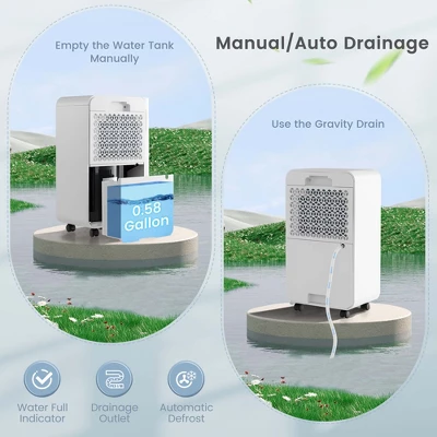 Costway Dehumidifier For Home Basement Portable 32 Pints With Sleep Mode Up To 2500 Sq. Ft 7 Costway Dehumidifier For Home Basement Portable 32 Pints With Sleep Mode Up To 2500 Sq. Ft - Image 5