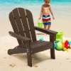 Costway Kids Adirondack Chair With High Backrest Armrests Fire Pit Chair For Kids Ages 3-8 Brown/White/Pink/Turquoise -Costway GUEST cfe1de46 83ea 403a 8438 703e1b282b7a