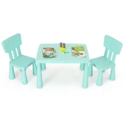 Costway Kids Table & 2 Chairs Set Toddler Activity Play Dining Study Desk Baby Gift -Costway GUEST d0dc71b7 b50f 413c 9d48 e77b05ba841a