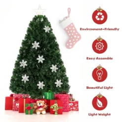 Costway 3FT Pre-Lit Fiber Optic Christmas Tree Multicolor Lights -Costway GUEST d18c516c ca06 4f37 8f9a c3dc84db7c50