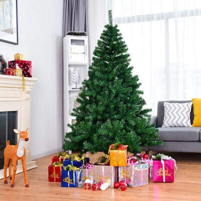 Costway 6FT/7.5FT/9FT PVC Christmas Tree Hinged Solid Metal Legs 12 Costway 6FT/7.5FT/9FT PVC Christmas Tree Hinged Solid Metal Legs - Image 10