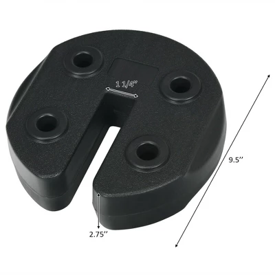 Costway 4/6/8PCS Weight Plates Patio Canopy Tent Gazebo Shade Umbrella Water Filled 20/30/40LBS 3 Costway 4/6/8PCS Weight Plates Patio Canopy Tent Gazebo Shade Umbrella Water Filled 20/30/40LBS