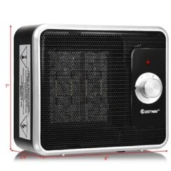 Costway 1200W Portable Electric PTC Space Heater Safety Shut-Off Tilt Protection Office -Costway GUEST d307cee3 f52b 49c9 a84c f15979728cae