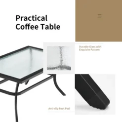 Costway 2 PCS Patio Loveseat With Coffee Table Outdoor Sofa Bench With Cushions -Costway GUEST d34f456b c848 41f2 9bb1 563c67574f43