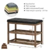 Costway 2-Tier Wooden Shoe Rack Bench W/Padded Seat For Entryway Bedroom 2 Costway 2-Tier Wooden Shoe Rack Bench W/Padded Seat For Entryway Bedroom -Costway GUEST d3d5b9da 46b0 4d1a 8c8c 7b12b8bcfe5c