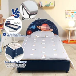 Costway Kids Upholstered Platform Bed Children Twin Size Wooden Bed Galaxy Pattern -Costway GUEST d56f037f 9e64 420f b64c 45112e00c3a3