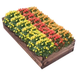 Costway Wooden Raised Garden Bed Kit - Elevated Planter Box For Growing Herbs Vegetable -Costway GUEST d702b962 b25b 4dc5 b5de 82c4e44ed593