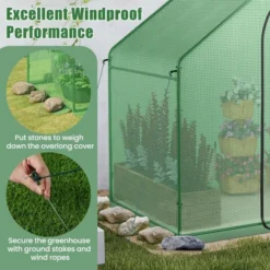 Costway 6 X 3 X 5.5FT Mini Walk-in Greenhouse With PE Cover Rustproof PE-Coated Metal Frame 17 Costway 6 X 3 X 5.5FT Mini Walk-in Greenhouse With PE Cover Rustproof PE-Coated Metal Frame -Costway GUEST d78120e1 7bde 43bf ae8f 8dd6a6ff086d