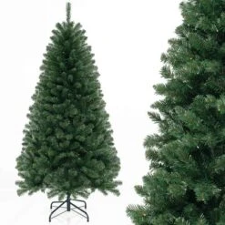 Costway 6/7/8 FT Christmas Tree With 568 PVC Branch Tips 200 Warm White LED Lights Gloves -Costway GUEST d895de9e a4cb 4d34 bfd1 d9c48854f241