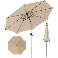 Costway 10 FT 112 LED Solar-Lighted Patio Table Market Umbrella Crank Tilt Outdoor Beige/Coffee/Navy/Wine 24 Costway 10 FT 112 LED Solar-Lighted Patio Table Market Umbrella Crank Tilt Outdoor Beige/Coffee/Navy/Wine -Costway GUEST d90da174 091d 4907 b2e2 5fa74d62744c