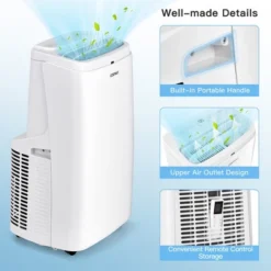 Costway 8150 BTU (12000BTU ASHRAE) Portable Air Conditioner 3-in-1 Air Cooler Fan Dehumidifier W/ Remote 19 Costway 8150 BTU (12000BTU ASHRAE) Portable Air Conditioner 3-in-1 Air Cooler Fan Dehumidifier W/ Remote -Costway GUEST d92755eb 17c6 4bea 9a5f f983566abd79