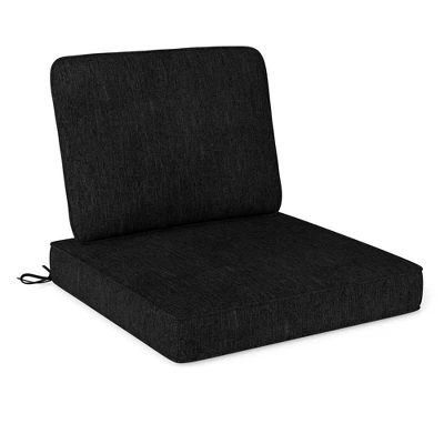 Costway 2/4/6-Pack 24" X 24" Deep Seat Cushion & Back Pillow With Removable Covers Outdoor Brown/Navy/Gray/Black 12 Costway 2/4/6-Pack 24" X 24" Deep Seat Cushion & Back Pillow With Removable Covers Outdoor Brown/Navy/Gray/Black - Image 10