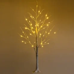 Costway 2ft/ 4ft/ 5ft/ 6ft Pre-lit White Twig Birch Tree For Christmas Holiday W/ LED Lights -Costway GUEST daeef888 9250 4205 b7a8 fabdfb3ec262