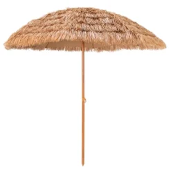 Costway 8 FT Patio Thatched Tiki Umbrella 8 Ribs Portable Hawaiian Hula Beach -Costway GUEST db0ff483 c323 497f a591 1e6e09e0419f