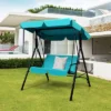 Costway Loveseat Patio Canopy Swing Glider Hammock Cushioned Blue 2 Costway Loveseat Patio Canopy Swing Glider Hammock Cushioned Blue -Costway GUEST db23f654 96b4 48f3 8dbc 4ad5a386dbc5