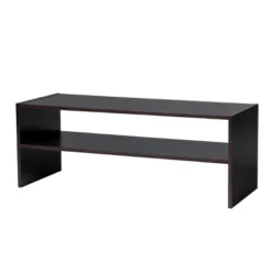 Costway 3 PCS Stackable Shoe Rack 31-Inch Horizontal Organizer 2-tier StorageShelf WhiteBrown -Costway GUEST dbced2e0 e312 48b8 89e7 24e9b5f71ab5