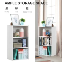 Costway 3 Tier Open Shelf Bookcase Multi-functional Storage Display Cabinet Furni White 18 Costway 3 Tier Open Shelf Bookcase Multi-functional Storage Display Cabinet Furni White -Costway GUEST dbf50e7a bbc7 4759 901a 79588b4451b1 1