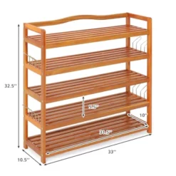 Costway 5-Tier Wood Shoe Rack Freestanding Large Shoe Storage Organizer Heavy-duty 19 Costway 5-Tier Wood Shoe Rack Freestanding Large Shoe Storage Organizer Heavy-duty -Costway GUEST dc6753b0 542e 4dd5 b782 6fab9fc716d7