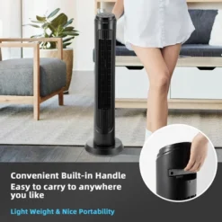 Costway 40''Tower Fan With Remote 75 Degree Oscillating Fan W/ 3 Wind Modes & 4 Wind Speeds -Costway GUEST dd31422b 312e 46e1 b0f6 ee46e4e9a36b