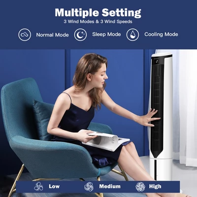 Costway 3-In-1 Evaporative Air Cooler 41'' Portable Tower Fan Humidifier 5 Costway 3-In-1 Evaporative Air Cooler 41'' Portable Tower Fan Humidifier - Image 3