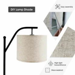 Costway Standing Arc Light Modern Floor Lamp W/Fabric Hanging Lamp Shade Bedroom Office 15 Costway Standing Arc Light Modern Floor Lamp W/Fabric Hanging Lamp Shade Bedroom Office -Costway GUEST dd85e0af cd54 43bd 94ad 529c6ae74388