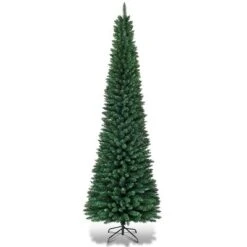 Costway 5'/6'/7'/8' /9' PVC Artificial Pencil Christmas Tree Slim Green 26 Costway 5'/6'/7'/8' /9' PVC Artificial Pencil Christmas Tree Slim Green -Costway GUEST dd8fa406 c185 45fa 89a8 bd174b2535a3