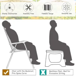 Costway 3 PCS Bistro Conversation Patio Pub Dining Set W/ 2 Folding Chairs & Glass Table -Costway GUEST ddce4c85 df51 4093 9aa2 3f228e306d44