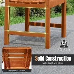 Costway Patio Chairs Set Of 2/4 With Inclined Backrests And Slatted Seats For Deck 18 Costway Patio Chairs Set Of 2/4 With Inclined Backrests And Slatted Seats For Deck -Costway GUEST ddfb9082 7801 4c76 a156 867340c5cdd4