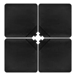 Costway Patio 4pcs 13L Cantilever Offset Umbrella Base Heavy Duty Outdoor Square Black -Costway GUEST de23a26f 50f8 48d4 9dea 2891809798f4