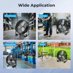Costway 24 Inch Industrial Drum Fan With 3 Speeds 360° Adjustable Tilt & 2 Wheels For Garage Warehouse Factory 18 Costway 24 Inch Industrial Drum Fan With 3 Speeds 360° Adjustable Tilt & 2 Wheels For Garage Warehouse Factory -Costway GUEST debf5158 ae73 4e82 9d65 2a4094a6d843
