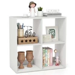 Costway 4/6/8/9-Cube Open Bookshelf With Anti-tip Kits Home Modern Style Storage Shelf For Study -Costway GUEST dfa7d288 0386 43ed 8698 910b202333db