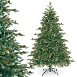 Costway 6/7/8 FT Artificial Christmas Tree With 590 Branch Tips 240/340/410 Warm White LED Lights 22 Costway 6/7/8 FT Artificial Christmas Tree With 590 Branch Tips 240/340/410 Warm White LED Lights -Costway GUEST dfff042d 4cfe 43af 82c8 aa1c332b595c