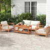 Costway Patio Coffee Table 2-Tier Outdoor Side Rectangle Side Table Solid Wood Porch -Costway GUEST e0236d6e 7cd1 4a7a b719 f40c41b4e4a8
