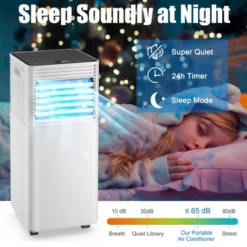 Costway 8000 BTU ASHRAE Portable Air Conditioner 3-in-1 Air Cooler W/Dehumidifier & Fan Mode -Costway GUEST e12d4ec4 a2d9 4801 89b0 43251d580c12