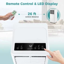 Costway 5000 BTU (8000 BTU ASHRAE) Portable Air Conditioner With Dehumidifier And Fan Sleep Mode And 24H Timer -Costway GUEST e1b8eea1 6fc4 47a1 bc4c 46e147d95068